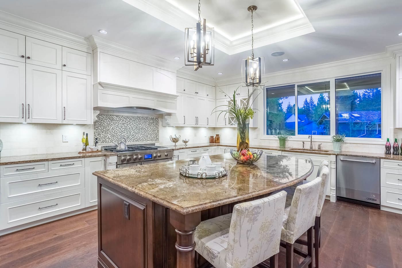 Custom kitchen with island